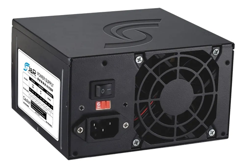 Combo De Chasis Gamer De 1 Cooler+ Fuente De 780wde Blanco