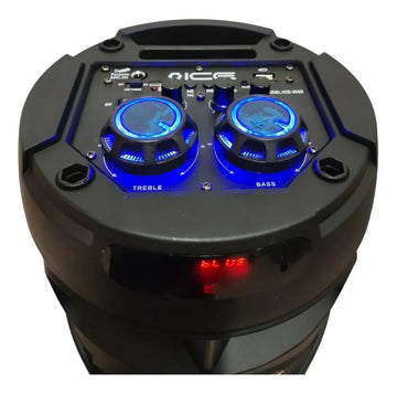 Parlante Bocina Cabina Torre Sonido Recargable Bluetooth Negro