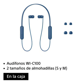 Auriculares Sony Wi- C100 Bluetooth 25h Ipx4 Color Azul