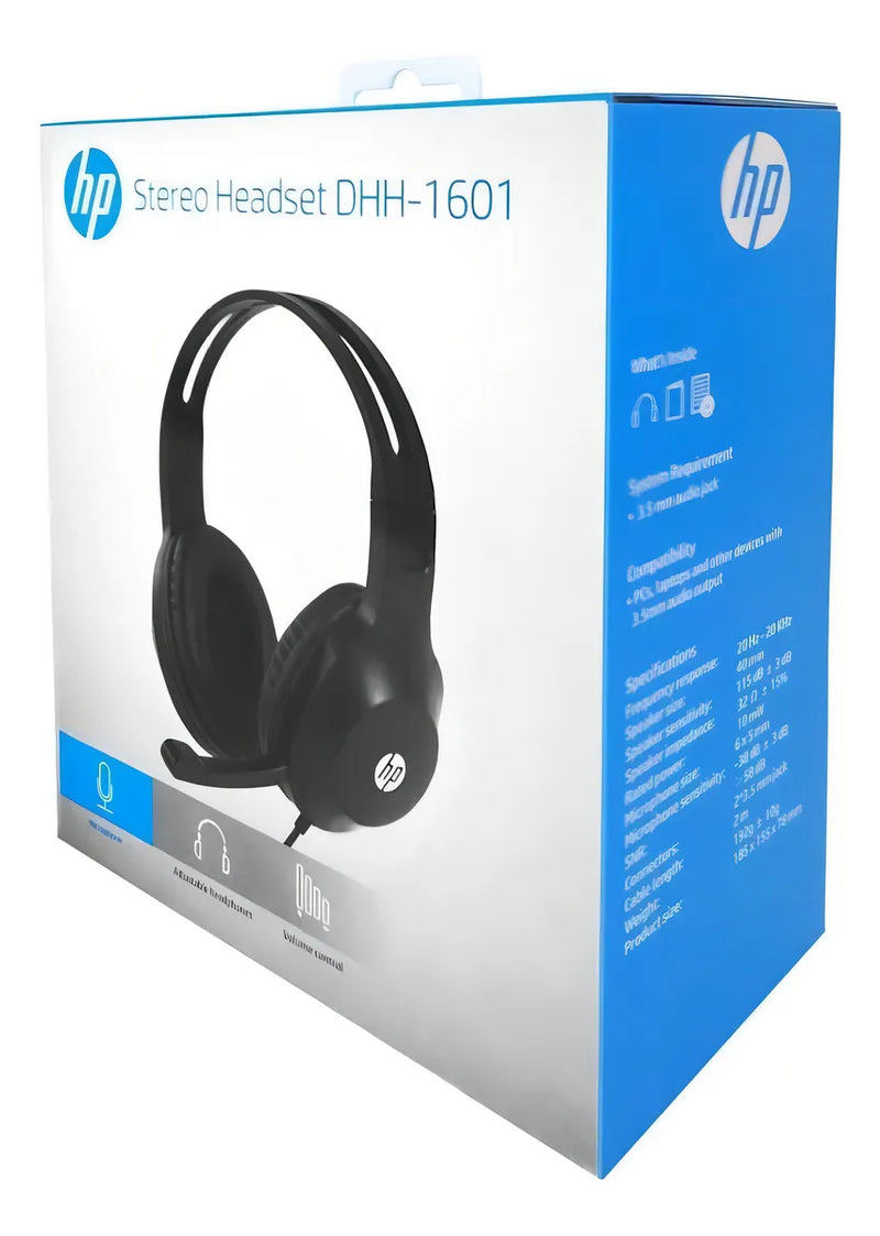 Auriculares P2 Dhh-1601 HP color negro
