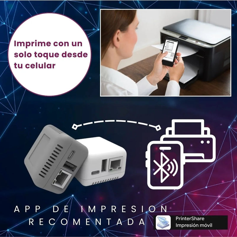 Servidor Impresion Red Conexion Usb Adaptador Np330