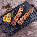 Plancha Para Asar De Hierro Fundido 33 X 21cm 32425 Color Negro