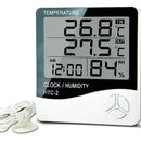 Reloj Termohigrometro Digital Sonda Temperatura Humedad Htc2