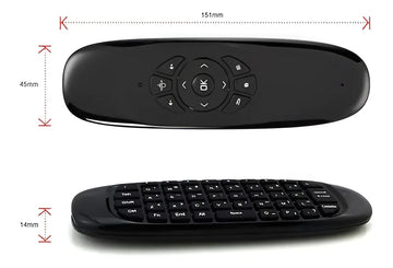Mini Teclado Inalambrico Air Recargable Gadnic Mouse Color del mouse Negro Color del teclado Negro