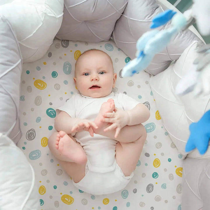 Gllquen Baby Paquete De 4 Sabanas De Moises, Transpirable, A