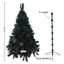 Arbol De Navidad Frondoso De Lujo 210cm Tupido 1110 Ramas Verde