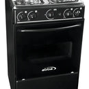 Estufa De Piso Con Horno Abba 4 Pts Gn At 101-6n N Negro