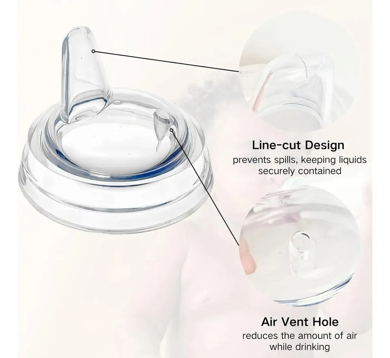 Vaso Entrenador Avent Antiderrame + 2 Boquillas 9 Onzas Rosa