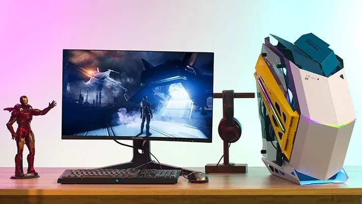 Chasis Caja Iceberg Mech One 5 Fan + Doble Tira Led M-rgb Blanco