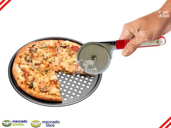 Cortador De Pizza Masas Profesional Acero Inoxidable Corta
