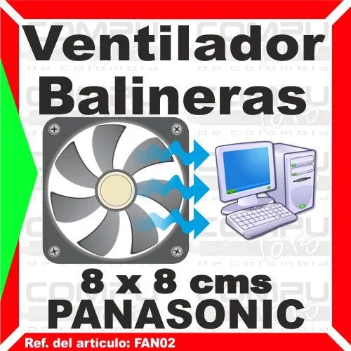 Zfan02 Ventilador 12v Especial Balineras 8x8 Molex Computoys