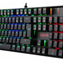 Teclado Gamer Redragon Mitra K551 Spanish Red Switch Black Teclado Negro Idioma Español España