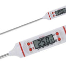 Termometro Digital Lcd Pincha Carne -50° A 300° 4 Botones Color Blanco