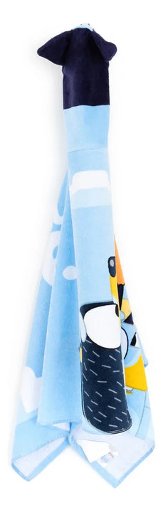 Toalla De Algodón Con Capucha Para Niños Bluey Azul Acero