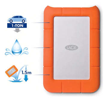 Disco duro externo LaCie Rugged STFR2000800 2TB naranja