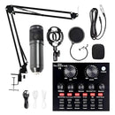 Kit Micrófono Profesional De Condensador + Tarjeta Sonido V8 Aleatorio