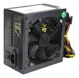 Fuente De Poder Real Compurtador 550 Watts Unitec 24+4 Pines Negro