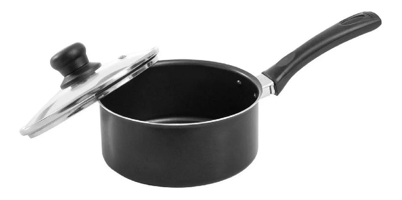 Set Sartén Jumbo 24cm + Perol 16cm Imusa Smart Negro