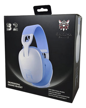 Auricular Onikuma Gamer B2 B2 con luz LED color blanco