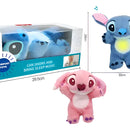 Peluche Respira Ansiedad Bebe Regalo Luz Y Sonido Recargable Azul
