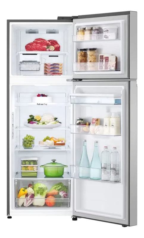 Nevera Lg Top Freezer Doorcooling Thinq 314 Lt Plateada Plateado