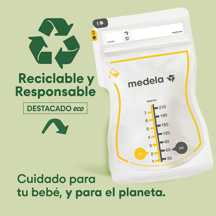 Bolsas Reciclables Easy Pour Medela 210 Ml