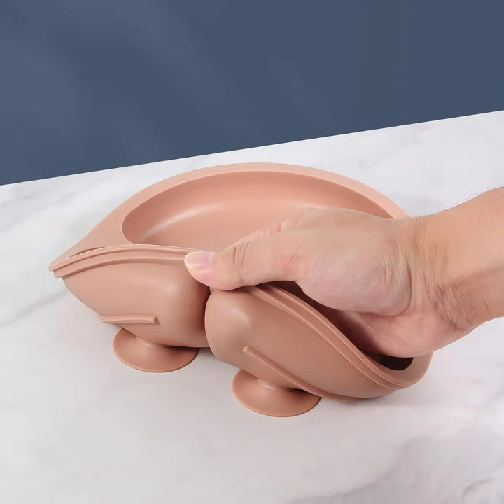 Platos Antideslizantes De Silicona Para Bebés - 3 Unidades
