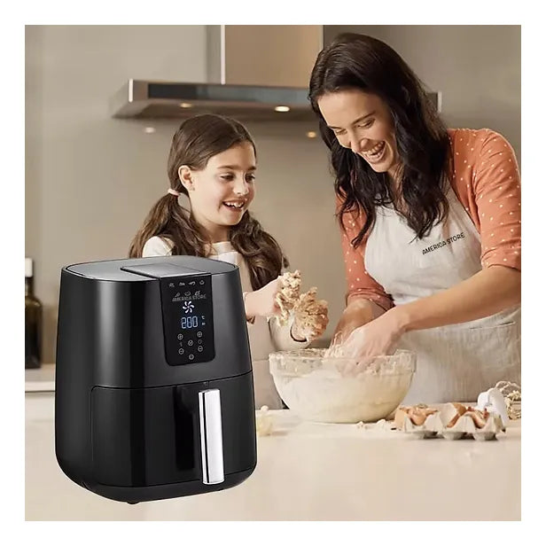 Freidora De Aire Digital 4 Litros Extra Grande Negro