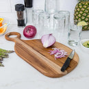 1 Tabla Premium De Madera Teca Para Picar Y Cocinar Profesio Geométrico Marrón
