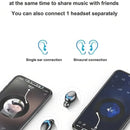 Audífonos Inalambricos Bluetooth F9-5 Tsw Powerbank Batería Color Negro