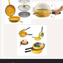 Sartén Doble Parrilla Dessini Antiadherente 40cm + Repuesto Color Amarillo