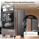 Funda Micro Atx Genuina De Madera De Nogal, Funda Matx Pc Co