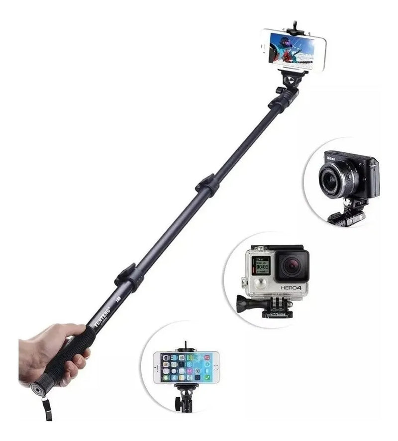 Monopod Palo Brazo Selfie Retractil Fotografia Cámaracelular Negro