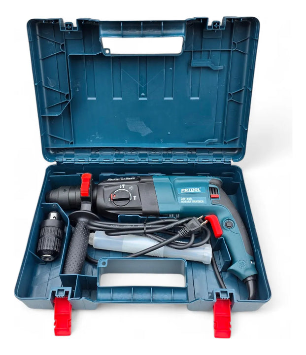 Taladro Rotomartillo Doble Mandril De 2.7joules - Azul - 50hz/60hz