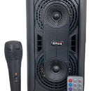 Parlante Portátil Cabina Bocina Fm Usb Micrófono Altavoz Negro