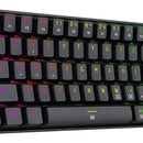 Teclado Dragonborn K630 Qwerty Red Negro Con Luz Rgb Españo Idioma Español Latinoamérica Color Del Teclado Negro