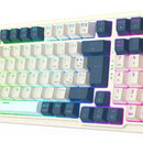 Teclado Wireless Redragon Eisa Pro K686wb Blanco Azul Rgb Ñ Blanco/azul Español Latinoamérica