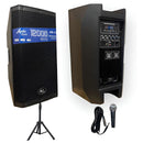 Parlante Activo Audio Sound 12 Pulgadas 12.000w +base Y Mic Negro