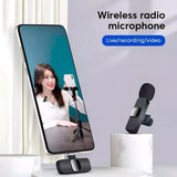 Micrófono inalámbrico de doble solapa Para Celular iphone lightning Versiones anteriores al Iphone 15