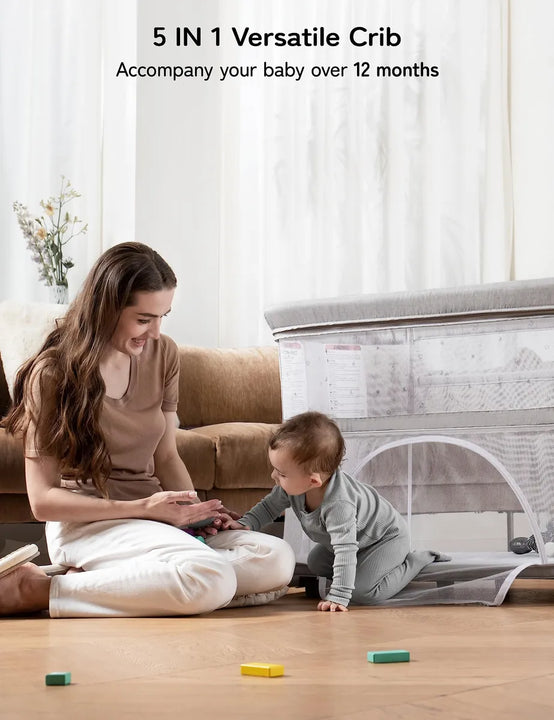 Besrey Moises 5 En 1 Para Bebe Con Moises Y Cuna Para Bebe,