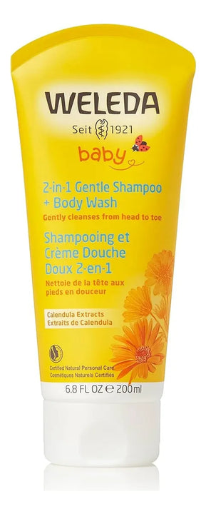 Weleda Calendula Baby Shampoo And Body Wash, 6.8 Onzas