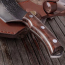Cuchillo Vikingo Acero Profesional Carnicero Hacha Mod: Z02 Silver