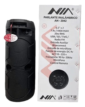 Parlante Torre De Sonido 7000w Negro