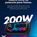 Parlante Bluetooth Soundcore Rave 3s Con 2 Microfonos 200w Color Negro