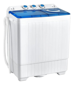 Lavadora Compacta Costway 26lbs Doble Tina, Eficiencia Y
