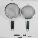 Colador Metal Mango Plastico 20 Cm Utensilios De Cocina Gris
