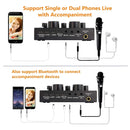 Mezcladora Tarjeta Sonido V8 Audio Grabacion Efectos Interfa Negro