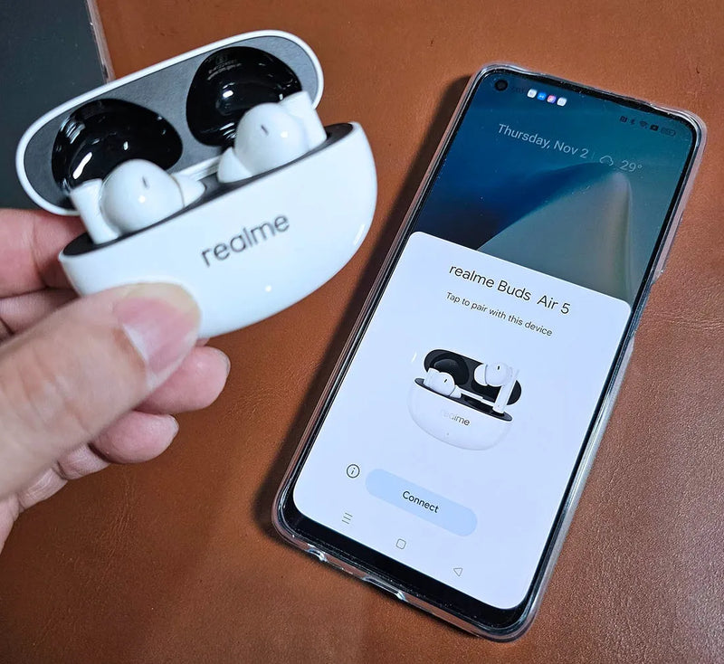 Audifonos Bluetooth Realme Buds Air 5 Earbuds Blanco