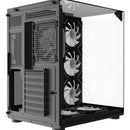 Chasis Gamer Iceberg Crystal Cube S Black Atx 6 Fans Argb Negro