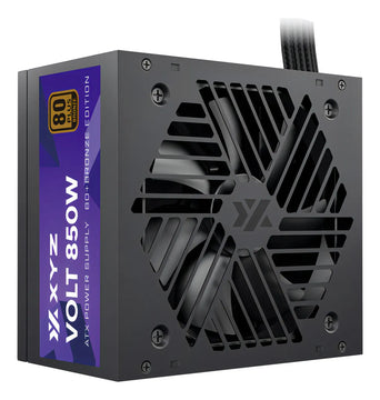 Fuente De Poder Certificada Xyz Volt 850w 80+ Bronce | Cables Reforzados | Low Noise | Proteccion Integrada | 80% De Eficiencia Energetica